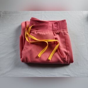 Small FIGS Neon Pink Joggers RARE Retired Color